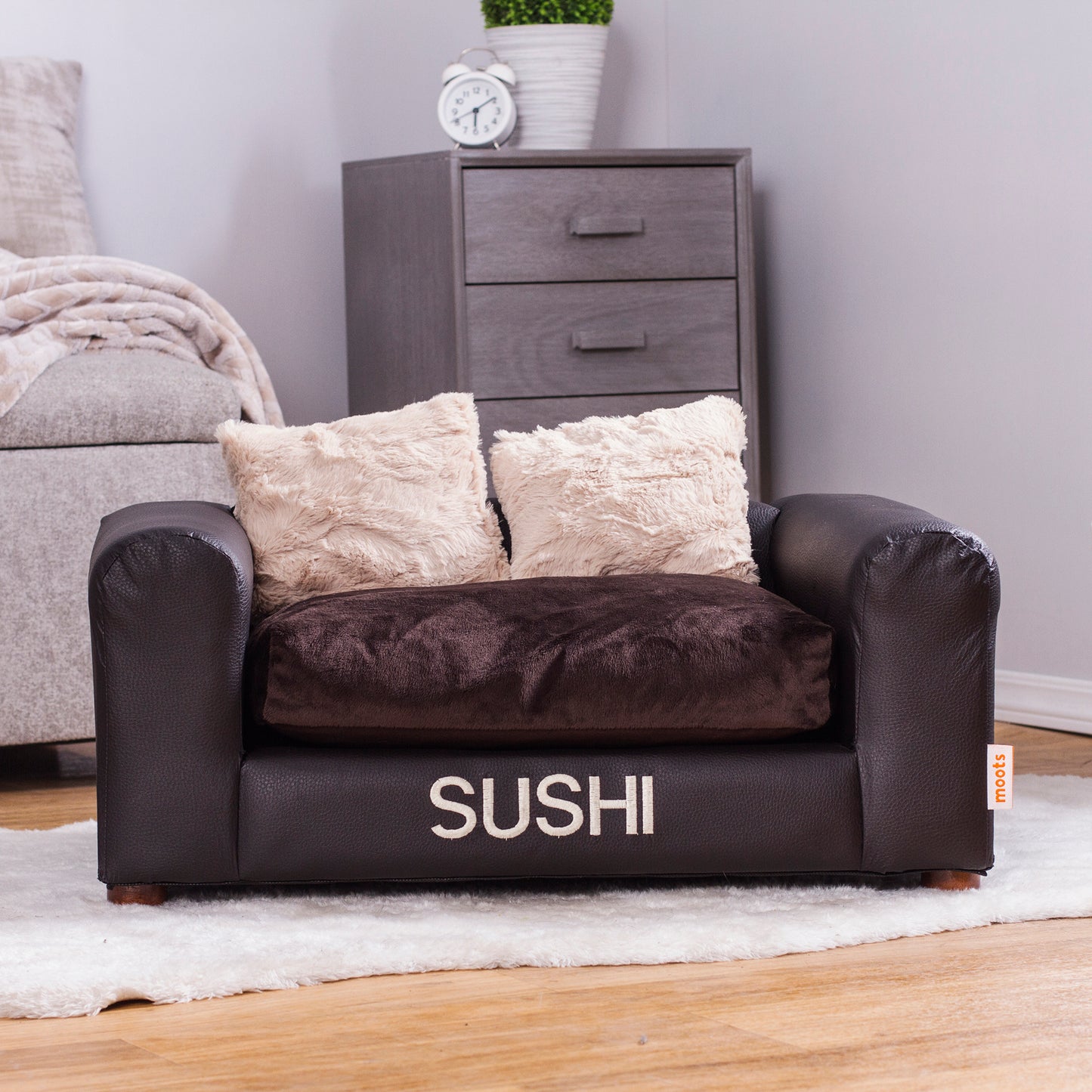 Personalized Leatherette Pet Bed