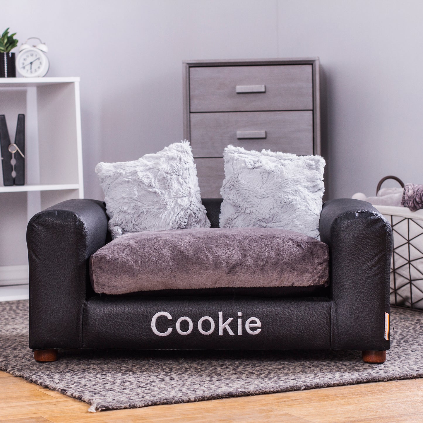 Personalized Leatherette Pet Bed