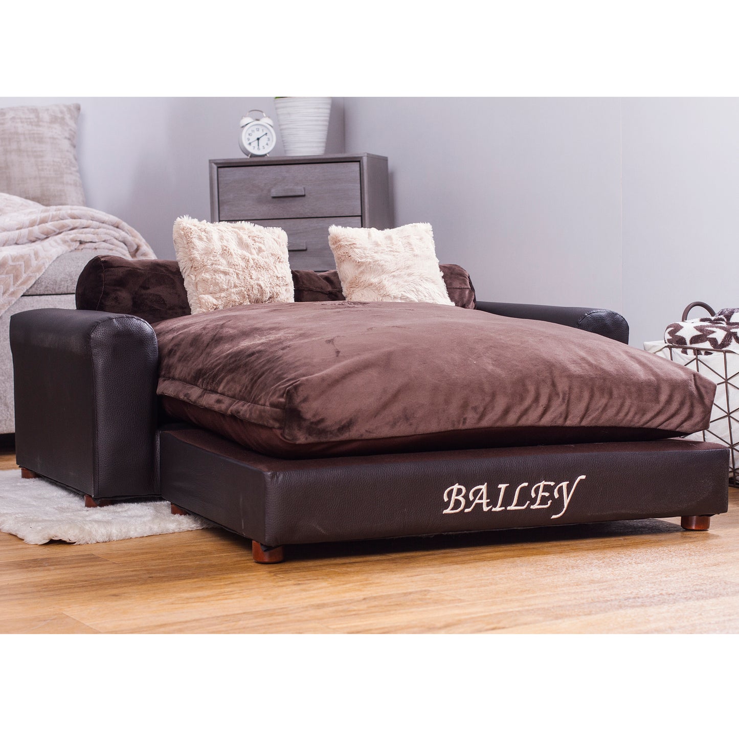 Personalized Leatherette Pet Bed